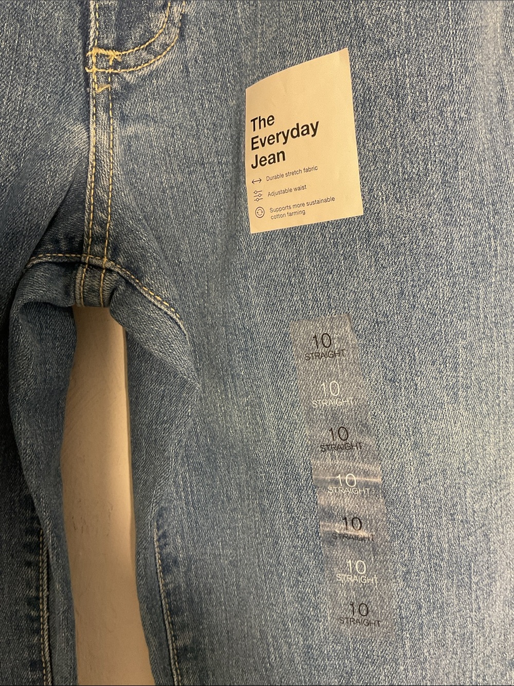Sonoma Goods for Life Everyday Jean Straight Leg Size 10(Boys) Med Wash NWT - Picture 2 of 7